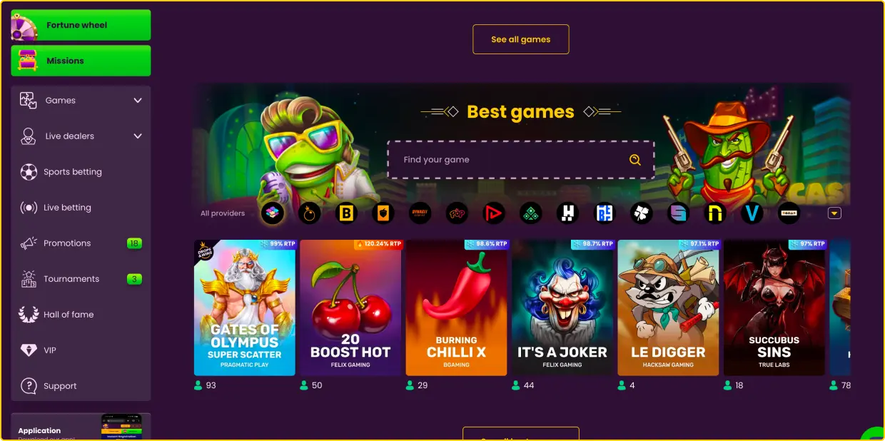 Bizzo Casino Site